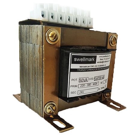 TRANSFORMADOR DE SEGURIDAD MONOFÁSICO 220V / 277V / 380V / 480V - 12V /  24Vac - Manumag