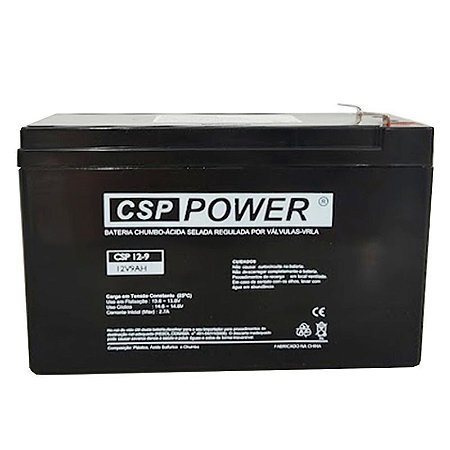 Bateria Selada 12V 9AH P/ Nobreak Recarregavel CSP POWER