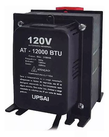 Auto Transformador para AR-Condicionado  AT 12000 BTU Converte 110v em 220V Upsai