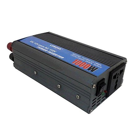 Inversor conversor Veicular C/ potência 1000W 12V P/ 110V - LEBOSS