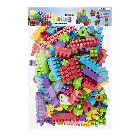 Brinquedo Educativo de Montar Pecinhas Com Cores Sortidas - ShopJJ