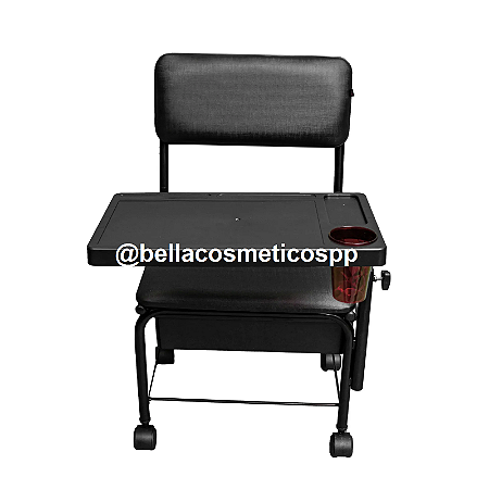 M180 MOVELARIA CADEIRA DE MANICURE NETUNO PRETA FACTO - R$ 407.00