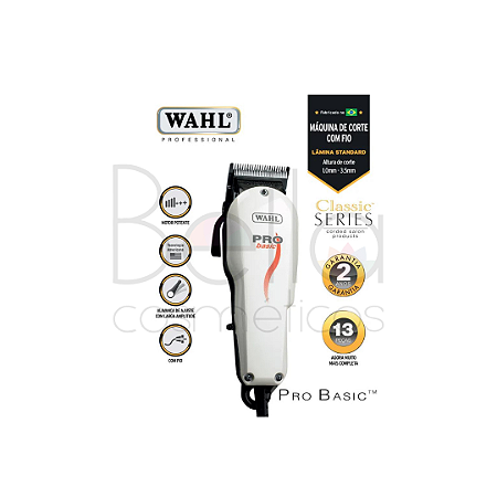 WAHL CORTE COM FIO PRO BASIC 127 V - R$ 310,00