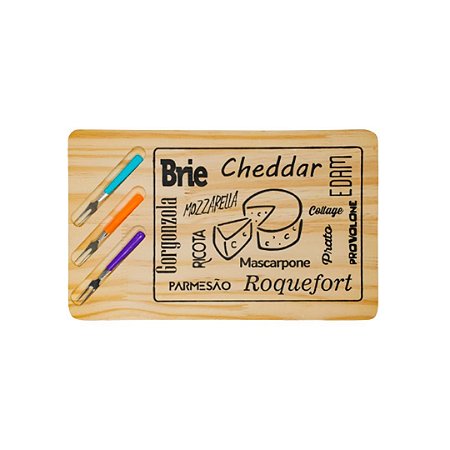 Kit Standart Tábua Frios com garfinhos (Natural) cx c/6 pçs R- 57 H