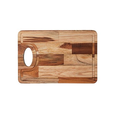 Tábua Churrasco pequena c/ alça Teca cx c/5 pçs  R-TK 01