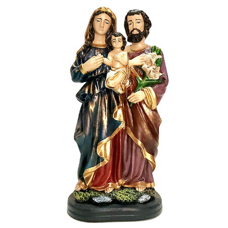 Imagem da Sagrada Família 38cm – Amor, União e Proteção para o Lar