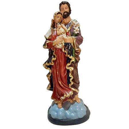 Imagem da Sagrada Família 39cm – Amor, União e Proteção para o Lar