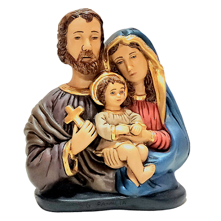 Imagem da Sagrada Família 24,5cm – Amor, União e Proteção para o Lar