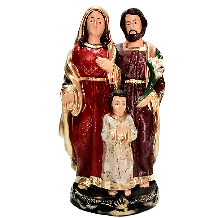Imagem da Sagrada Família 39cm – Amor, União e Proteção para o Lar