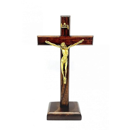 Crucifixo de mesa 18 cm / Cruz de Libertação