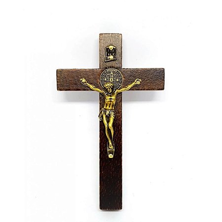 Crucifixo Rústico de Porta São Bento 12 cm