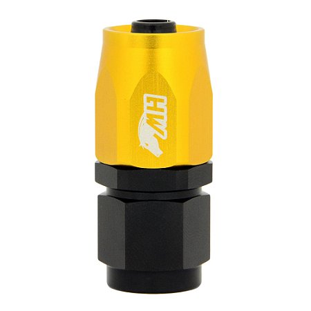 Conexão 6AN / AN6 Reta para Mangueira Aeroquip Colors - Dourado