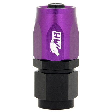 Conexão 6AN / AN6 Reta para Mangueira Aeroquip Colors - Roxo