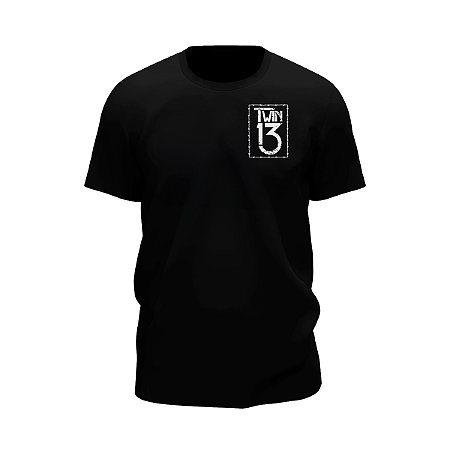 Camiseta Masculina Preta Twin13