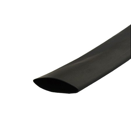 Conduíte DR Termo Retrátil 2:1 3/4" (19mm) 1 metro - Preto - Metal Horse
