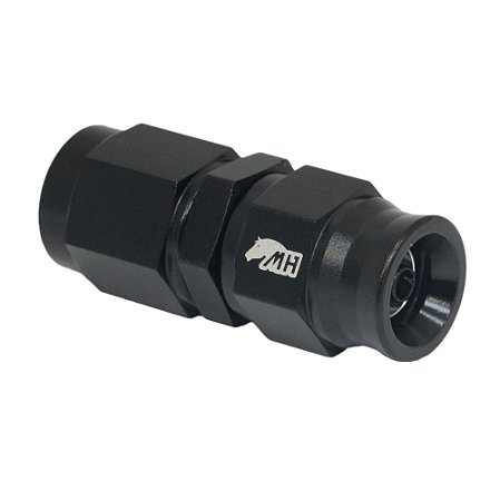 Conexão 4AN / AN4 Reta para Mangueira PTFE - Black Edition (Preta) - Metal Horse