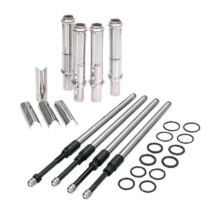 Kit de Varetas Ajustáveis Quickee S&S Cycle com Capa Cromada para Sportster 2004-2019