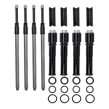 Kit de Varetas Ajustáveis Quickee S&S Cycle com Capa Preta M8 2018-25