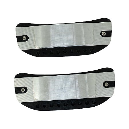 Par de Acabamentos Motor Harley Ver Max 1250 975 - Cromado - Twin13