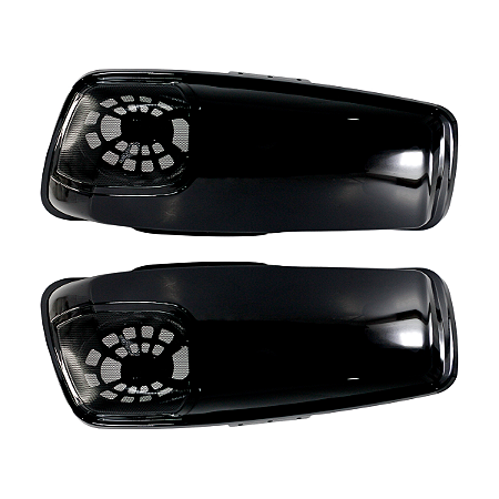 Par de Tampas de Alforje para Autofalantes 5x7" Harley Road King 14-23 - Twin13 - Preto