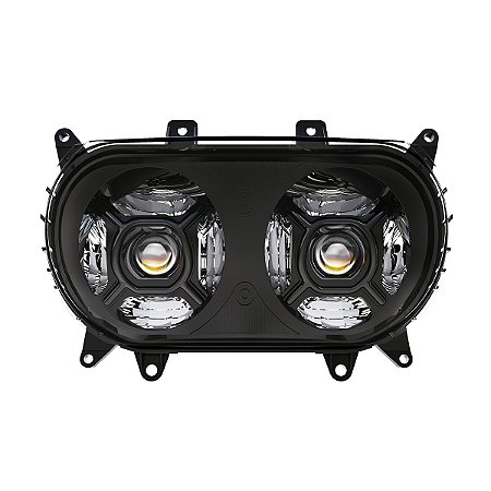 Farol LED Daymaker Harley Road Glide 15-22 - Twin13 - Preto