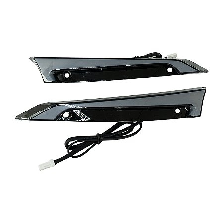 Par de Acabamentos de Para-brisa em Led Harley Road Glide 15-23 - Twin13