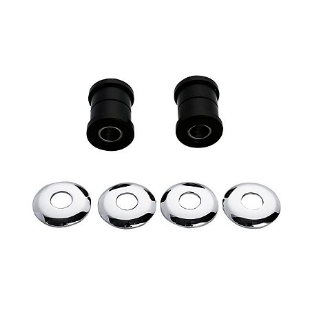 Kit de Buchas de Guidão Poliuretano Preto Harley - Twin13