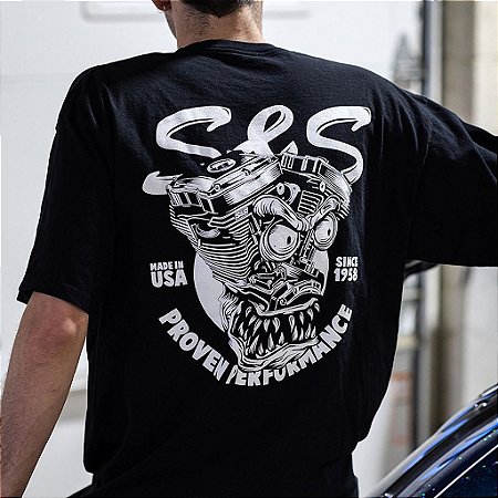 Camiseta Monster Engine Preta S&S Cycle