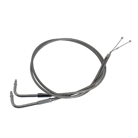 Par de Cabos de Acelerador 100cm para Harley 02-14 - Twin13 - Cromado