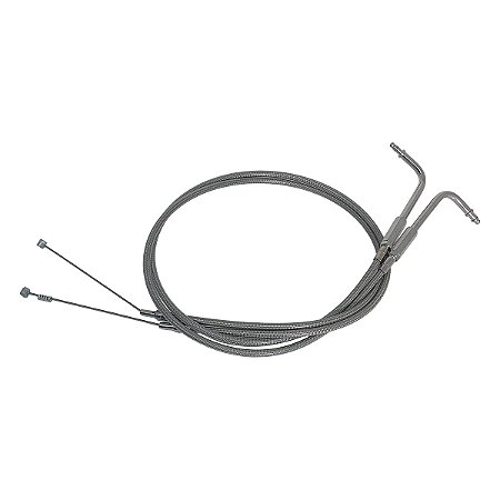 Par de Cabos de Acelerador 90cm para Harley 02-14 - Twin13 - Cromado