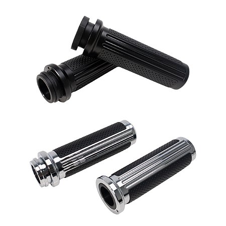 Par de Manoplas 1" Billet Stripe Acelerador Eletrônico - Twin13