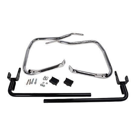 Par de Protetores de Alforge com Suporte Touring 24-25 - Cromado - Twin13