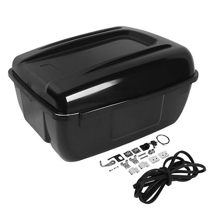 Alforge / Baú Traseiro Tour Pack Police Harley - Twin13 - Preto Sem Pintura