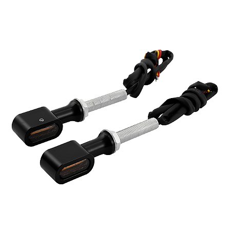 Par de Mini Setas Traseiras 10mm - Twin13 - Preto