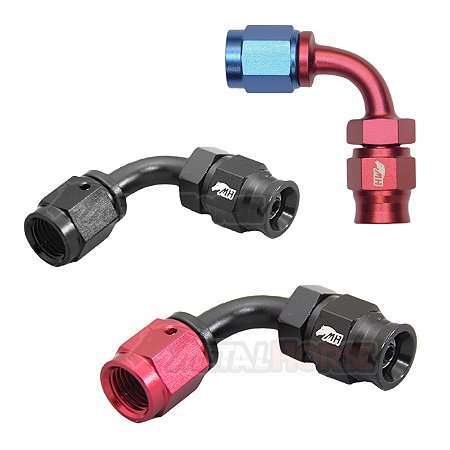 Conexão 4AN / AN4 Curva 90° graus para Mangueira PTFE - Metal Horse
