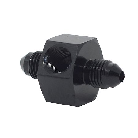 Adaptador 3AN / AN3 com saída para sensor 1/8" NPT - Preto - Metal Horse