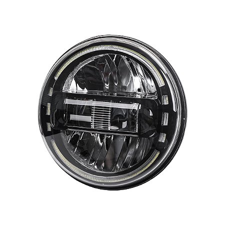 Farol LED Black Hawk 7" - Twin13 - Preto