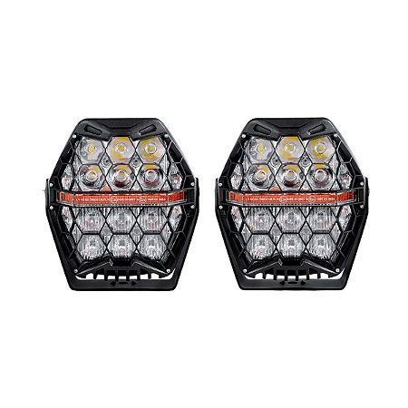 Par de Faróis de Milha HexBeam Universal 5,75" - Twin13