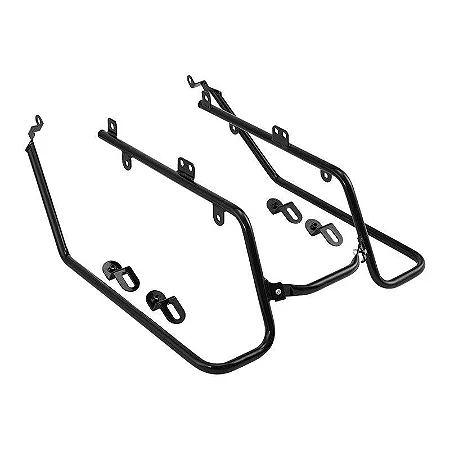 Par Suportes de Alforges Laterais Modelo Touring para Harley Dyna 2007-2017 - Twin13 - Preto