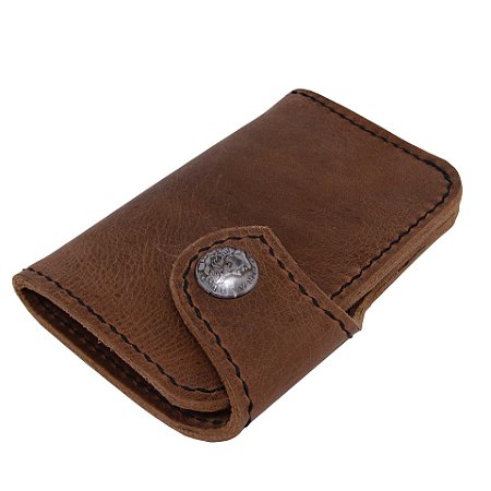 Carteira Masculina Artesanal Clássica Couro Legítimo Twin13