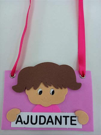 Crachá ajudante Rosa