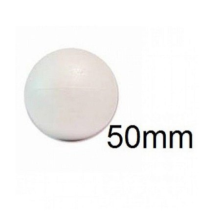 Bola Em Isopor 5cm (50mm) - Pacote Com 50un