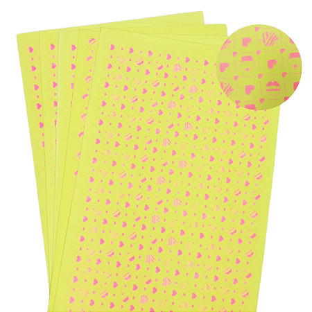 EVA Estampado Placas de 40x60cm 1.5 Pacotes com 5 folhas (  Cupcake Tema amarelo )