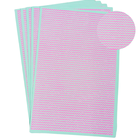 EVA Estampado Placas de 40x60cm 1.5 Pacotes com 5 folhas ( ZIG ZAG HORIZONTAL)