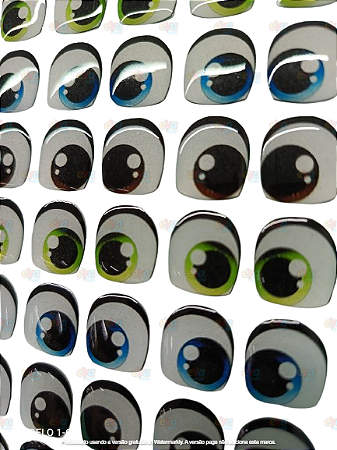 OLHINHOS RESINADOS MODELO 1-G