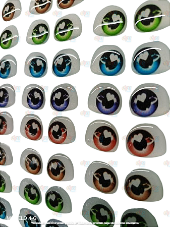 OLHINHOS RESINADOS MODELO 4-G