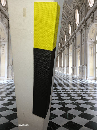 Cantoneira de Proteção Eva Amarela / Preta