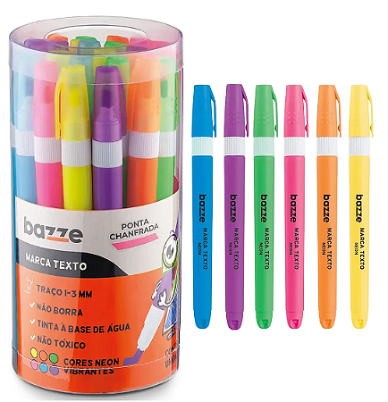 Marca texto NEON - PT 24UND - BAZZE