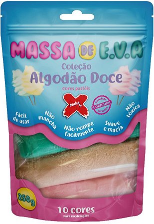 Massa De Eva 10 Cores, 250g - Make