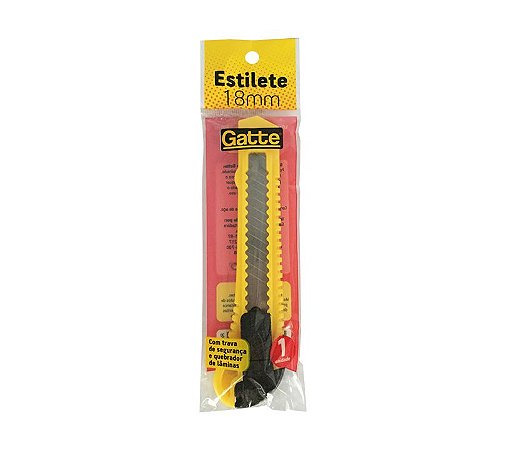 ESTILETE DE PLASTICO UND. 18MM.